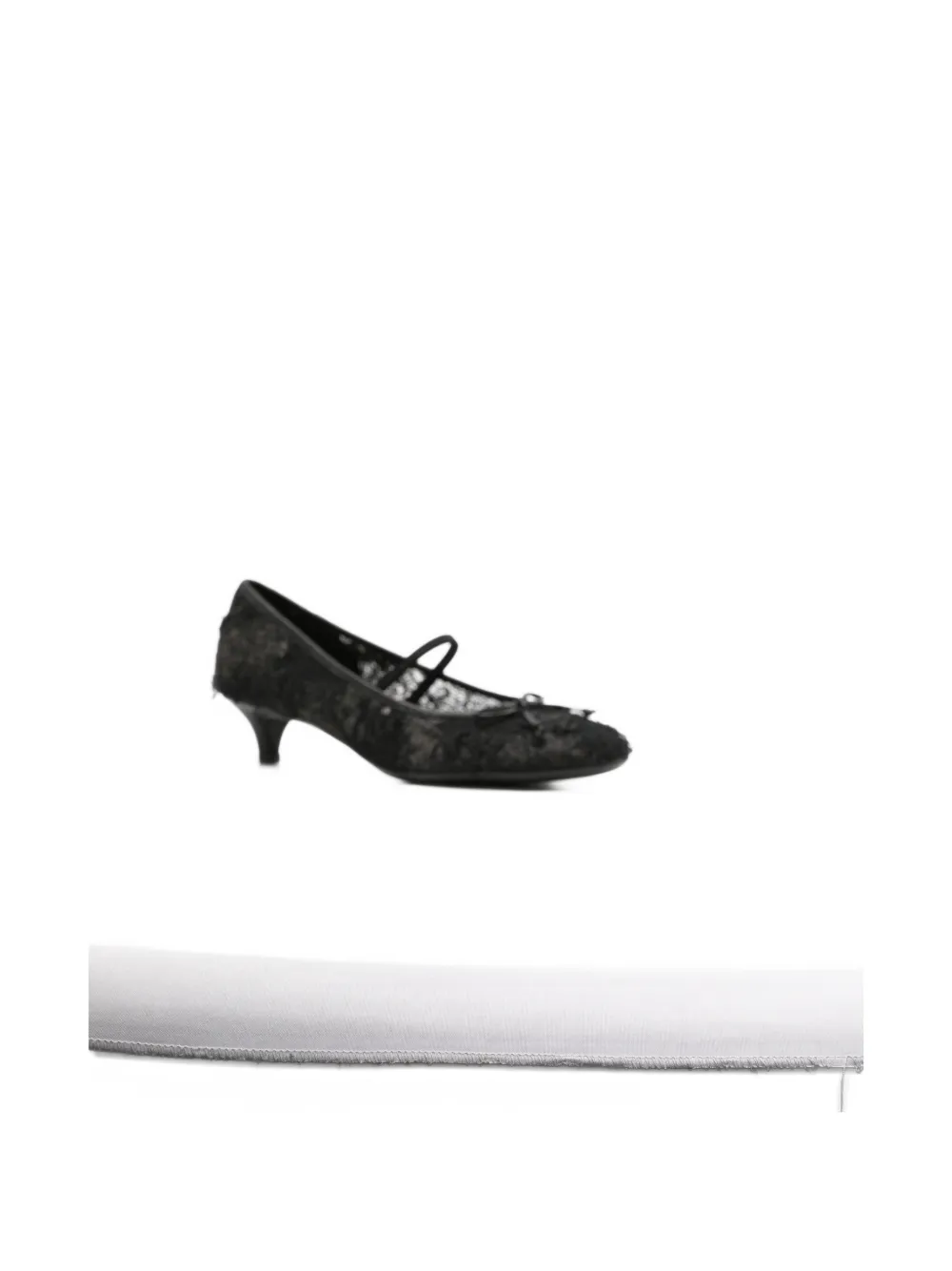 Ash Elodie frayed pumps Zwart