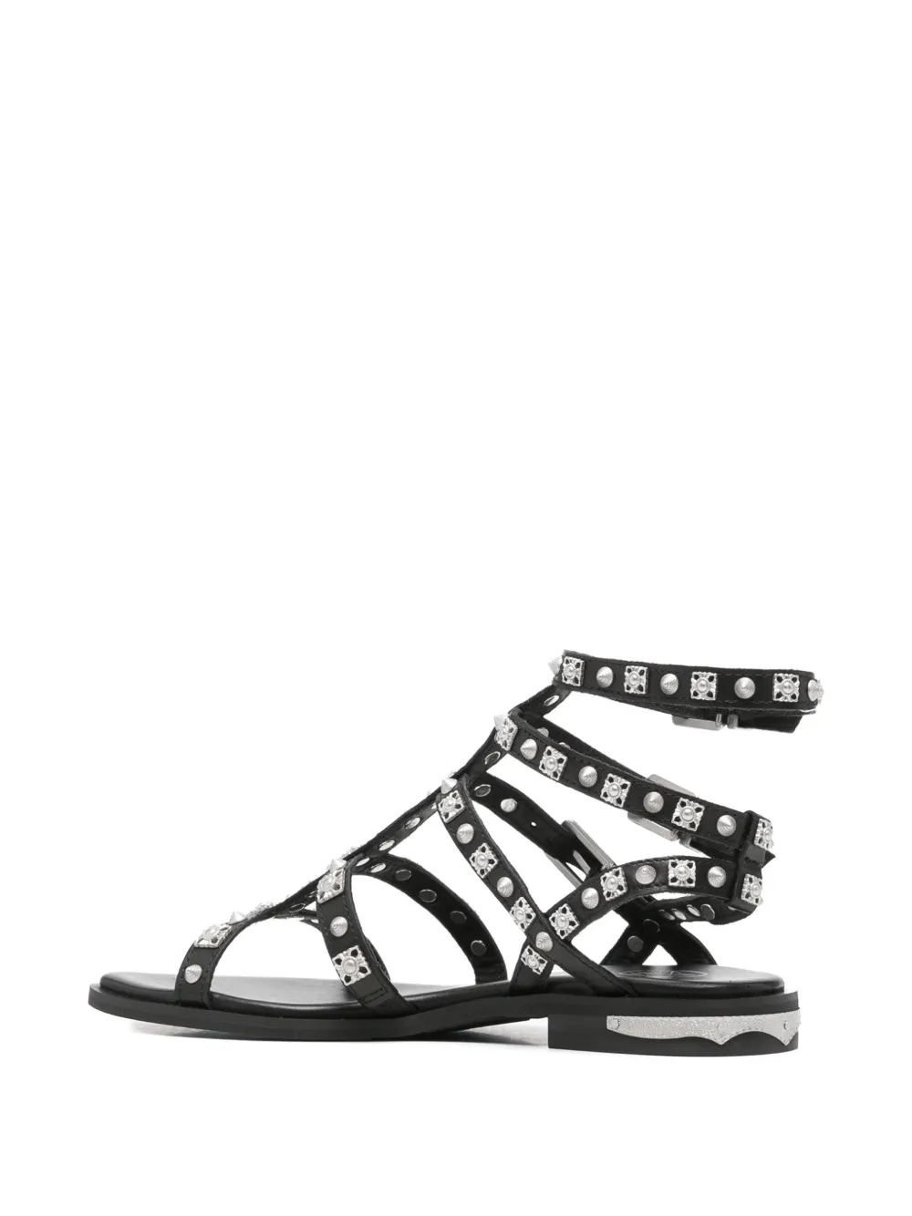 Ash Parka sandalen verfraaid met studs Zwart