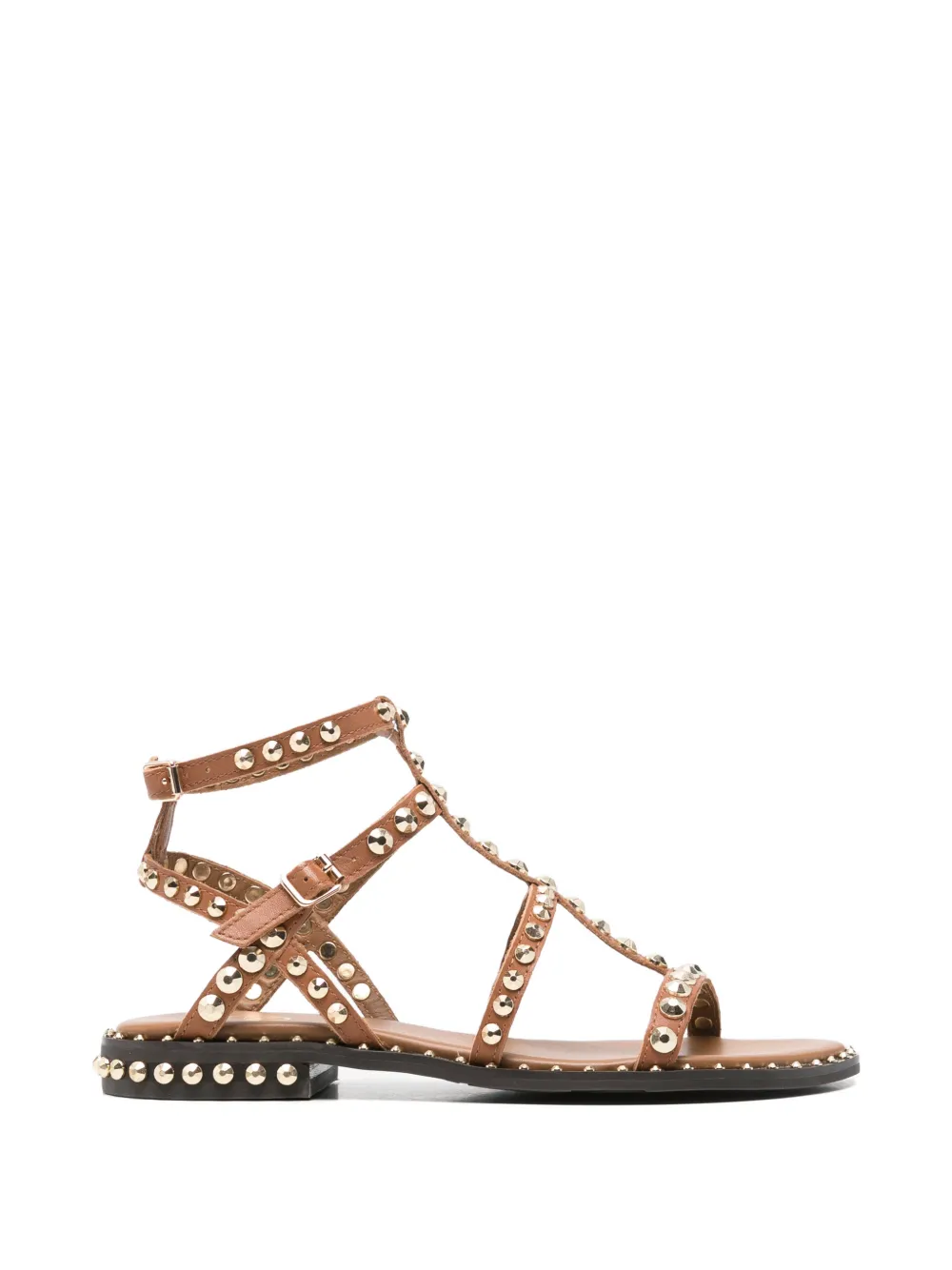 Ash Precious stud-embellished multi-strap sandals - Marrone