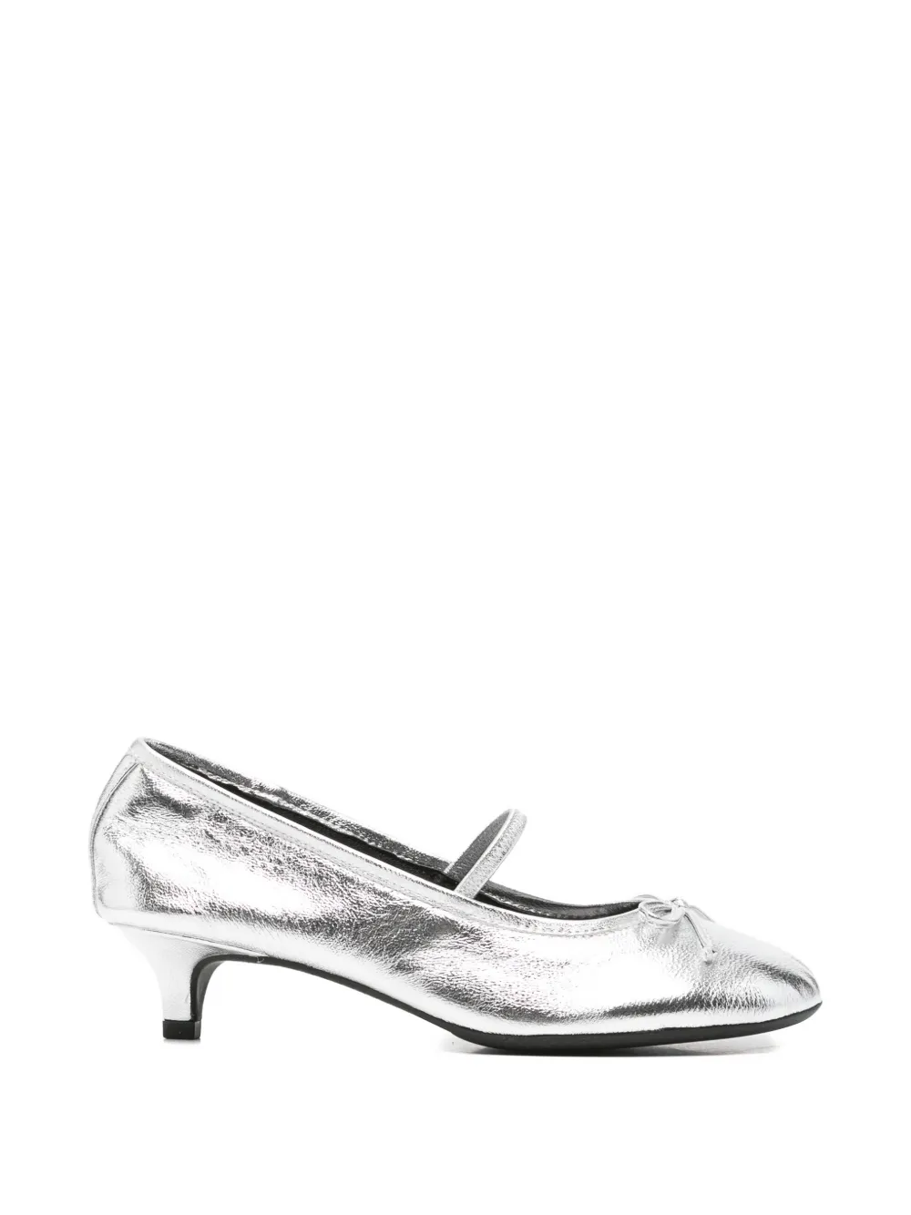 Ash Elodie Bis bow-detail pumps - Argento