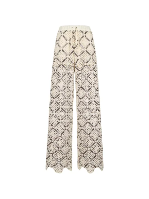 Herno crochet trousers