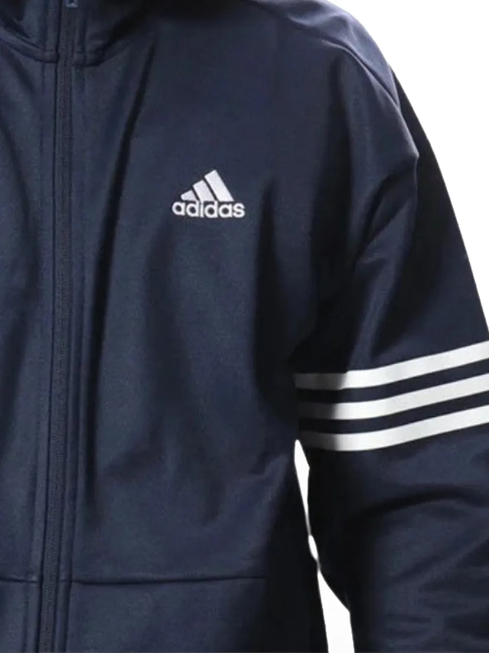 adidas Hoodie met logoprint en rits Blauw