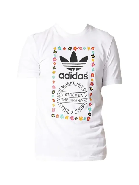 adidas floral-logo T-shirt