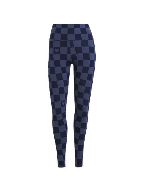 adidas leggins con motivo de cuadros de ajedrez