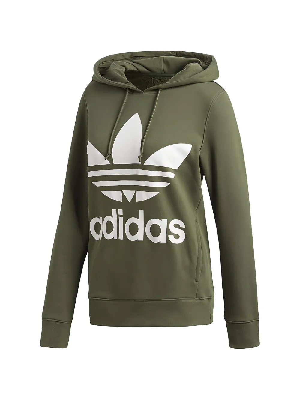 adidas Felpa Adicolor Classics Trefoil con logo - Verde