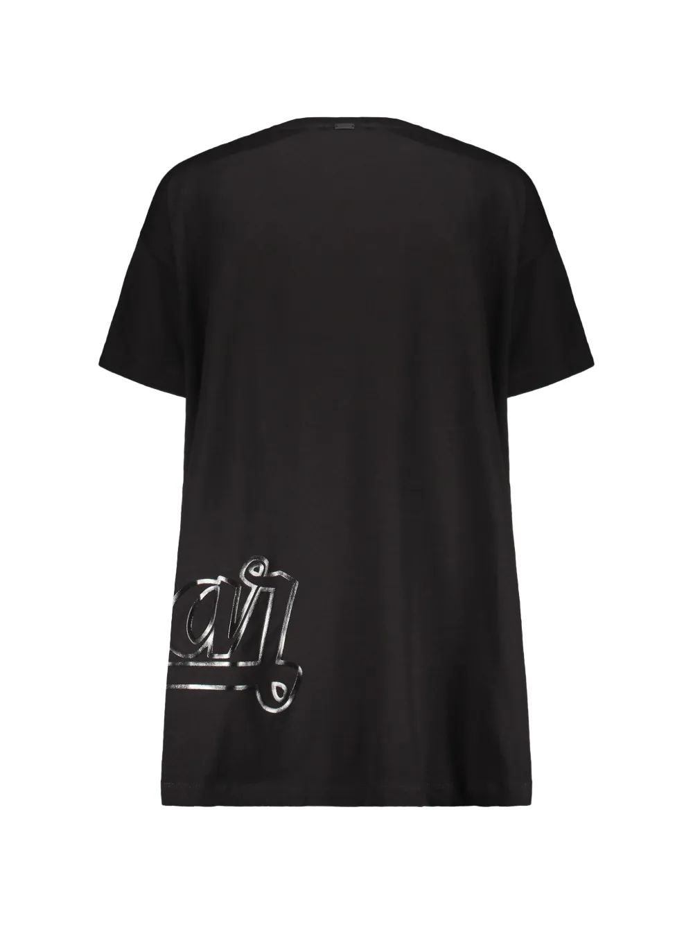 Herno T-shirt met tekst Zwart
