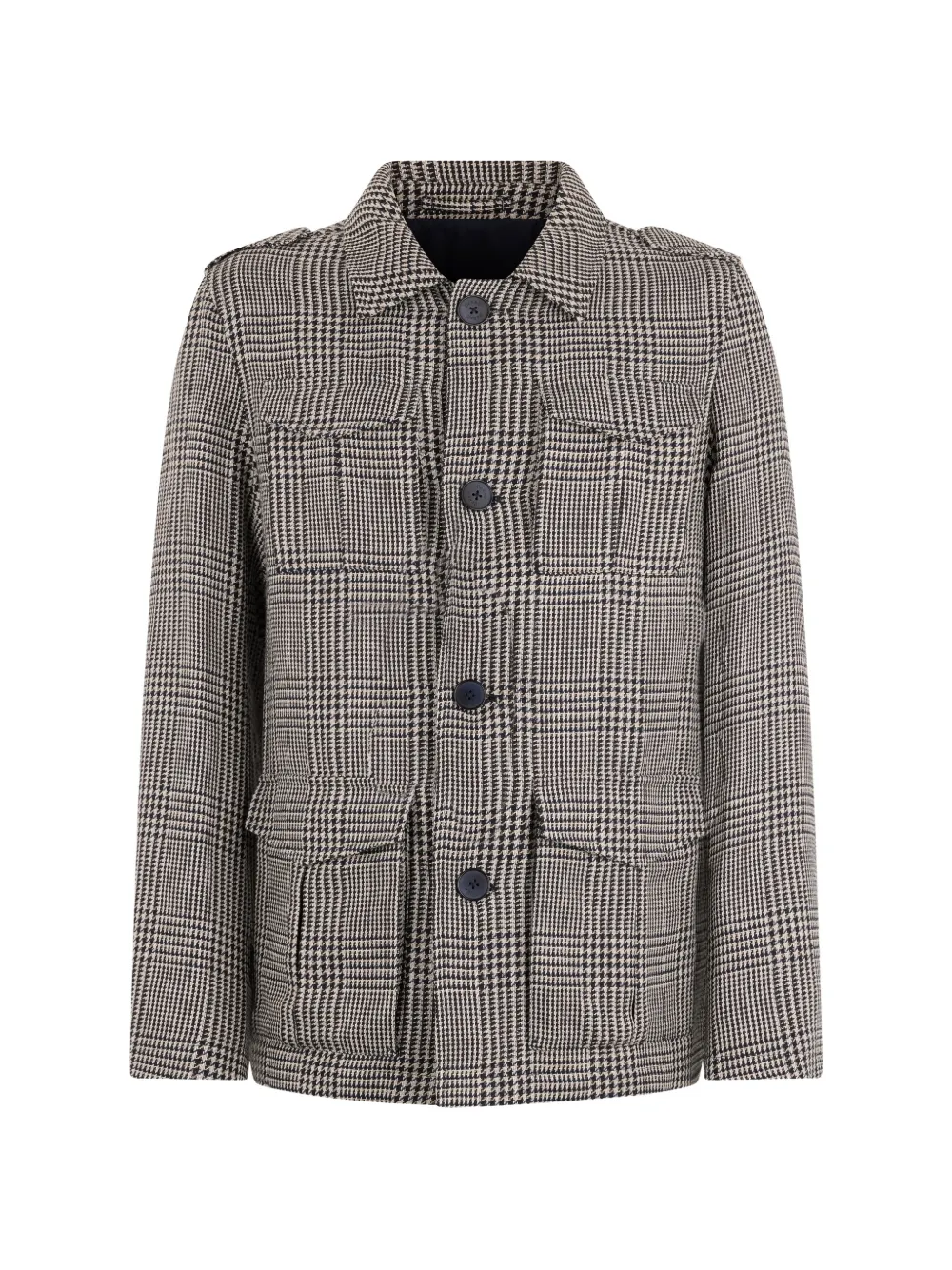 Herno checked-pattern jacket | Neutrals