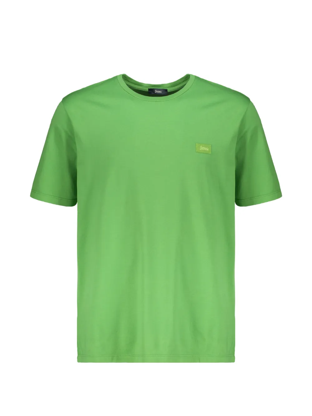Herno logo-patch round-neck T-shirt - Verde