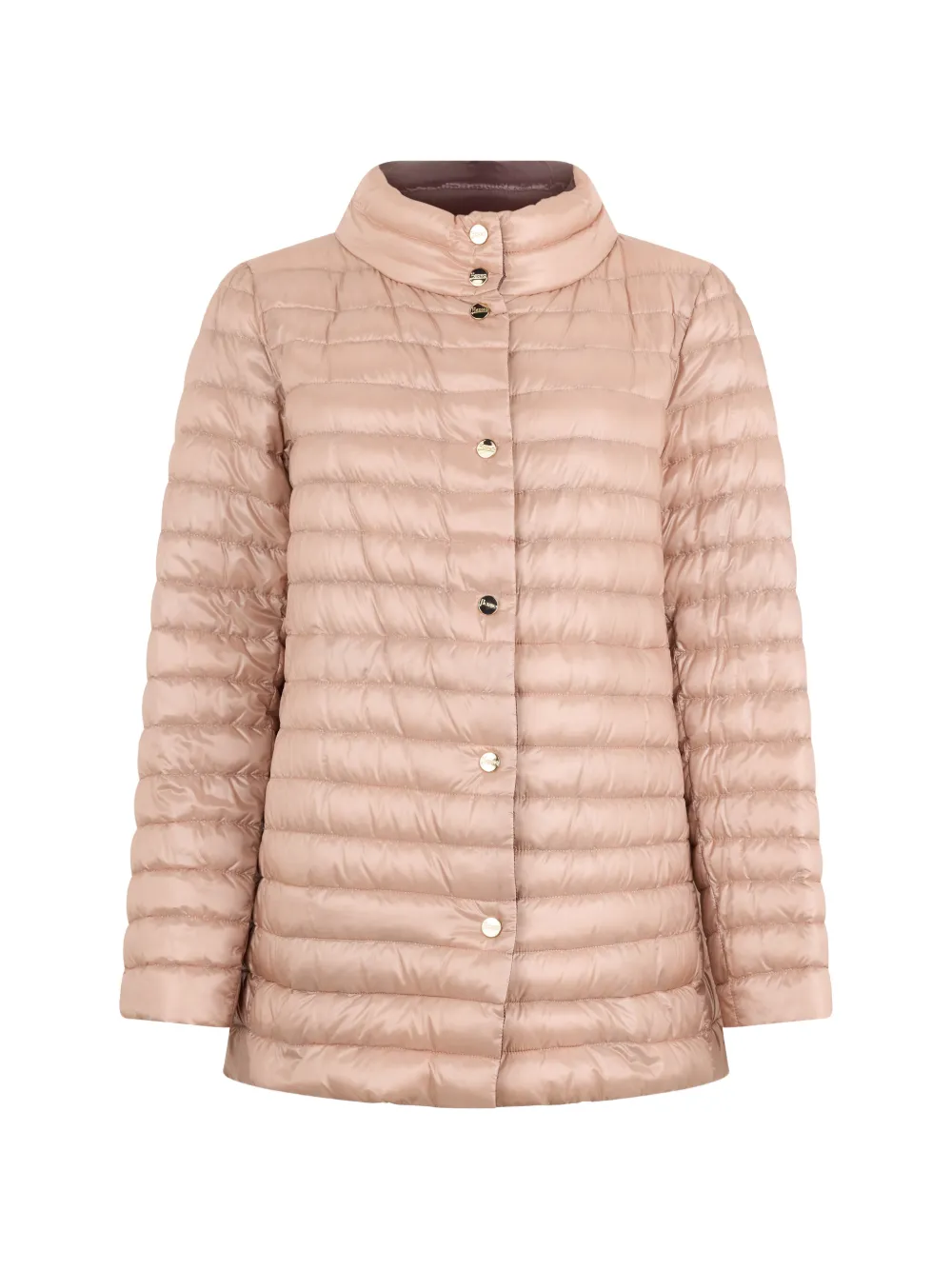 Herno Quilted High-neck Jacket In Neutral