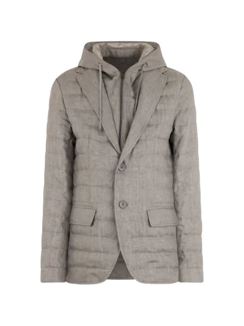 Herno hooded flap-pocket blazer