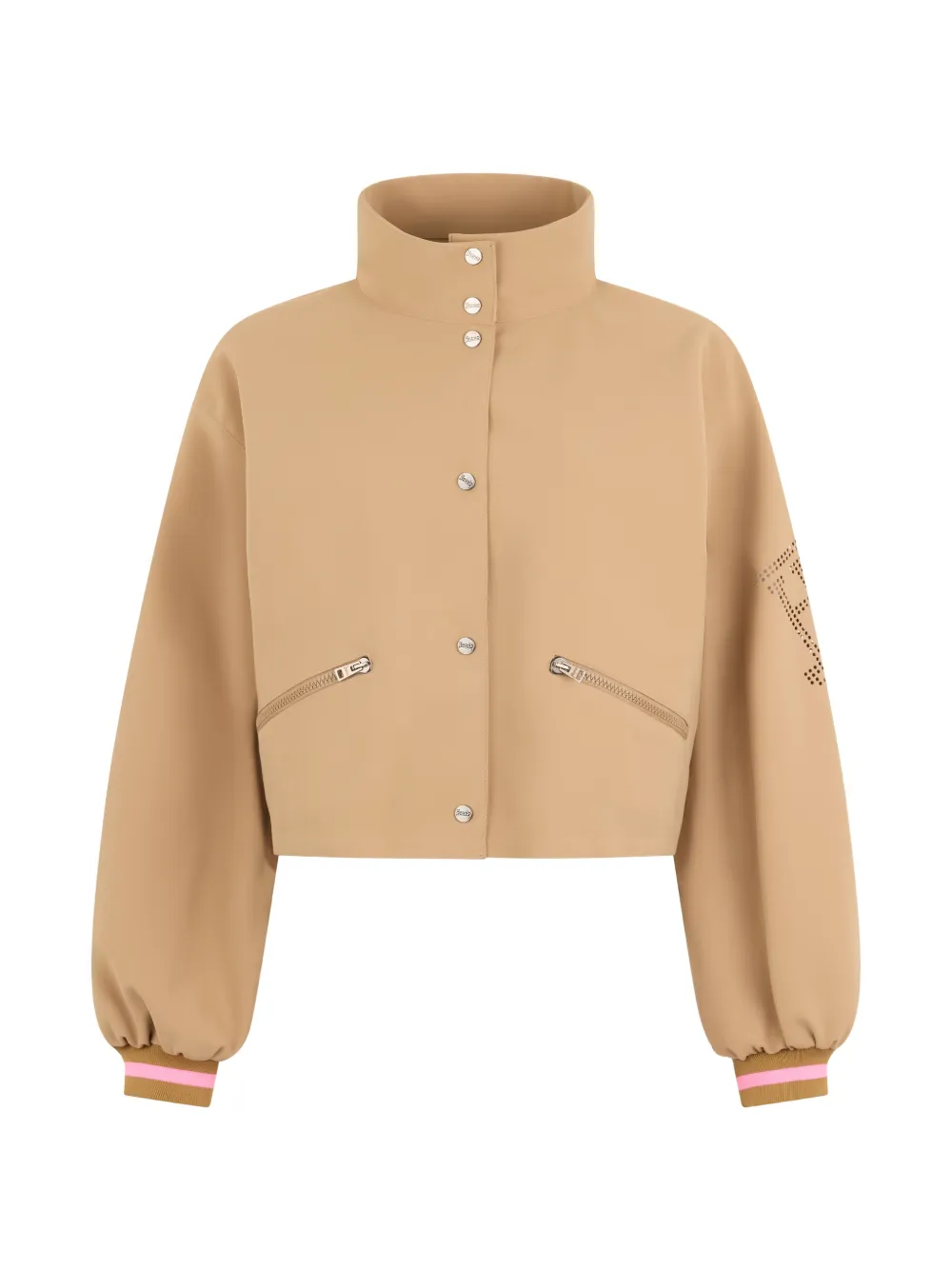 Herno high-neck cropped jacket - Toni neutri
