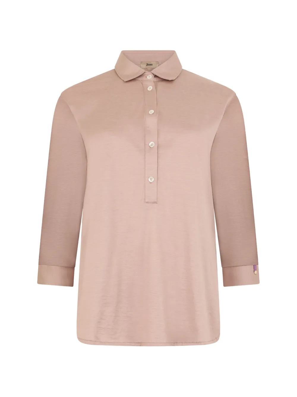Herno Three-quarter-sleeves Shirt In Pink