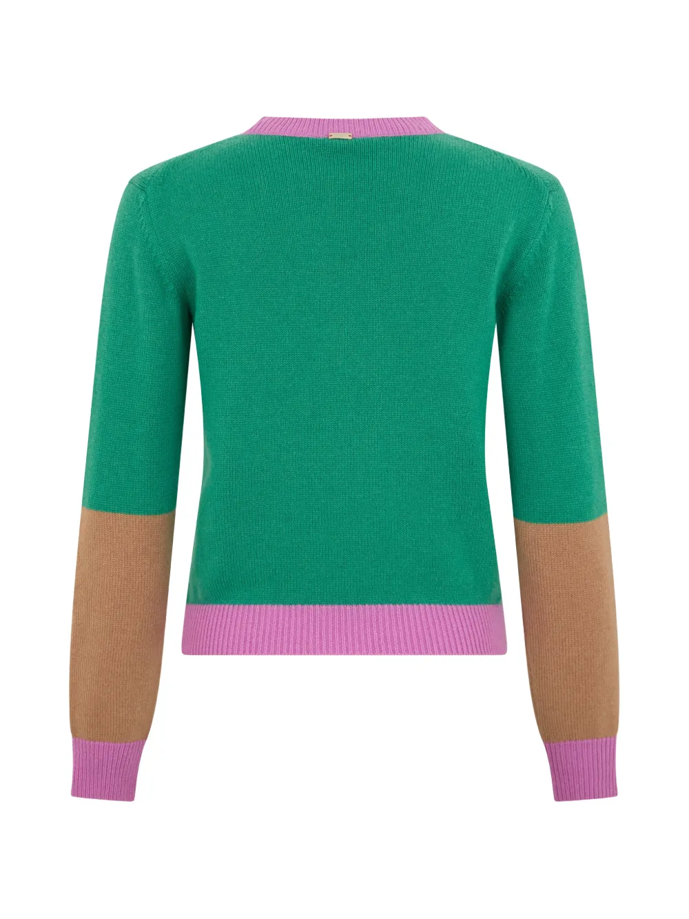 Herno Trui met colourblocking en lange mouwen Groen