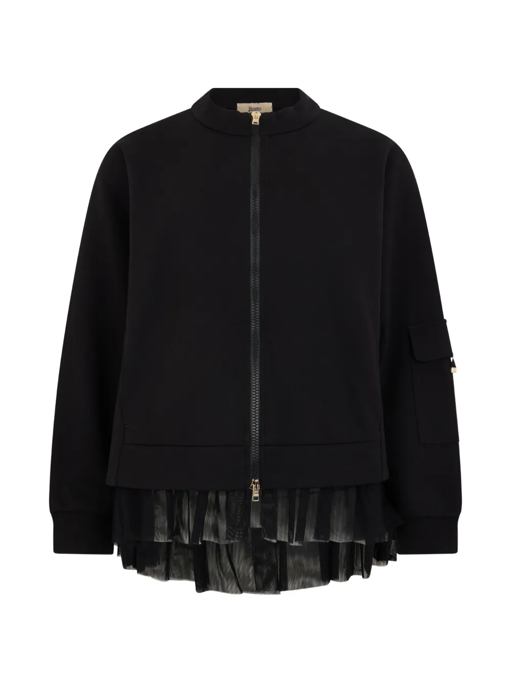 Herno Zip-fastening Jacket In Black