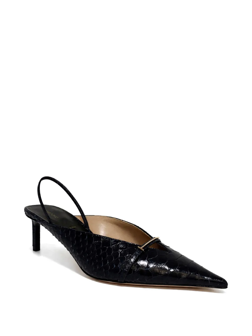 TOM FORD Julienne slingback pumps met slangenleer-effect Zwart