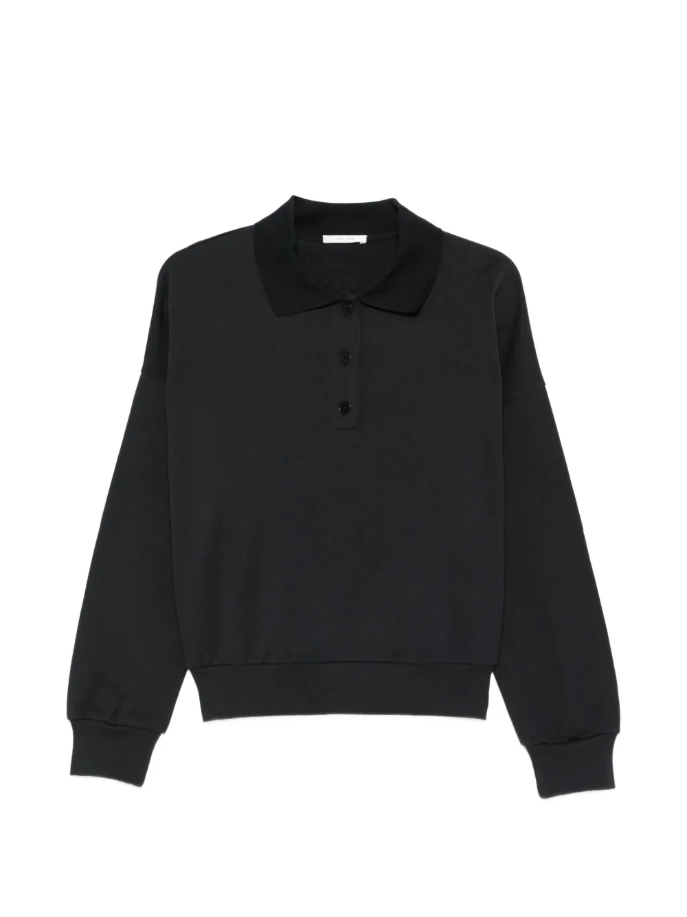 The Row Langärmeliges Corzas Poloshirt - Schwarz