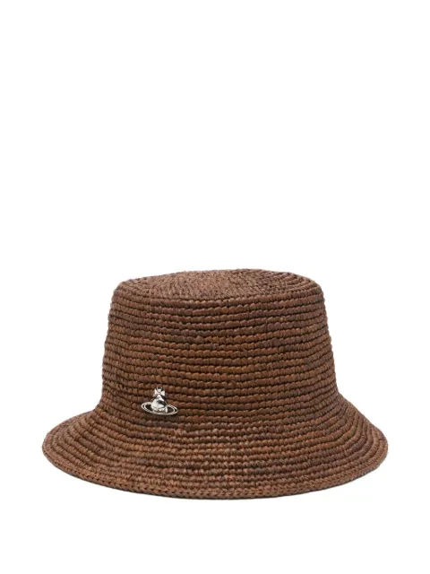 Vivienne Westwood Orb raffia bucket hat