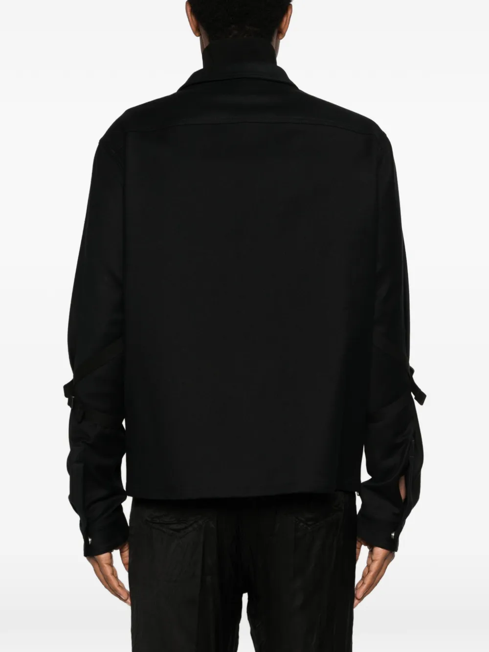 Rick Owens Shirtjack met bandje Zwart