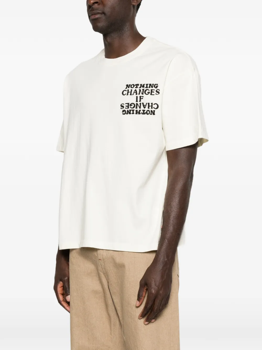 Honor The Gift Nothing Changes T-shirt Beige