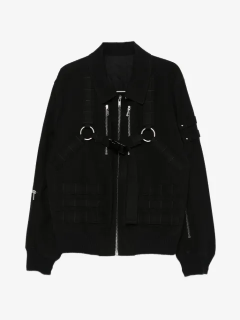 Rick Owens Blixa harness-detail cargo-pockets bomber jacket