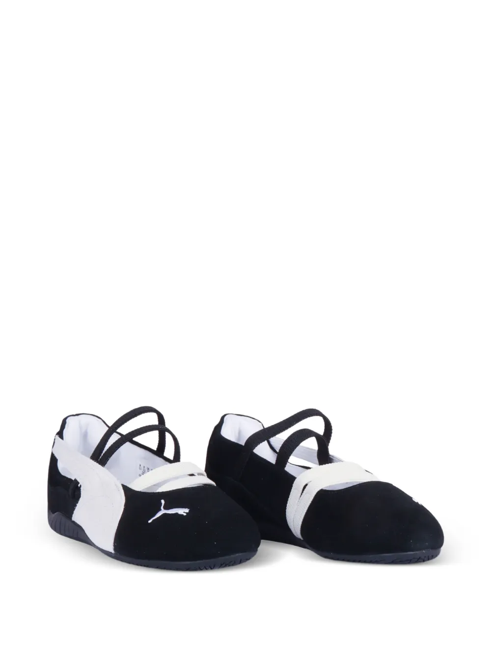 Puma Kids Speedcat elasticated-strap ballet flats - Nero