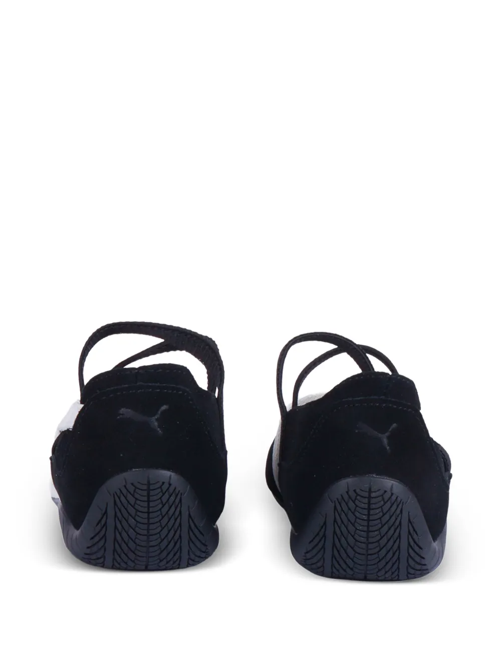 Puma Kids Speedcat elasticated-strap ballet flats Zwart