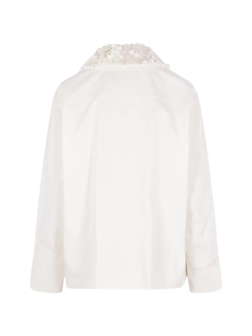  Plan C Giacca Con Paillettes - Bianco 