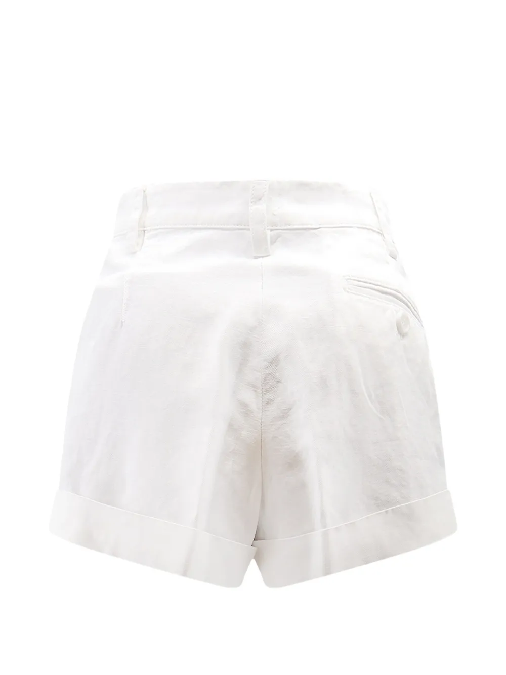 ASPESI Geplooide shorts Wit