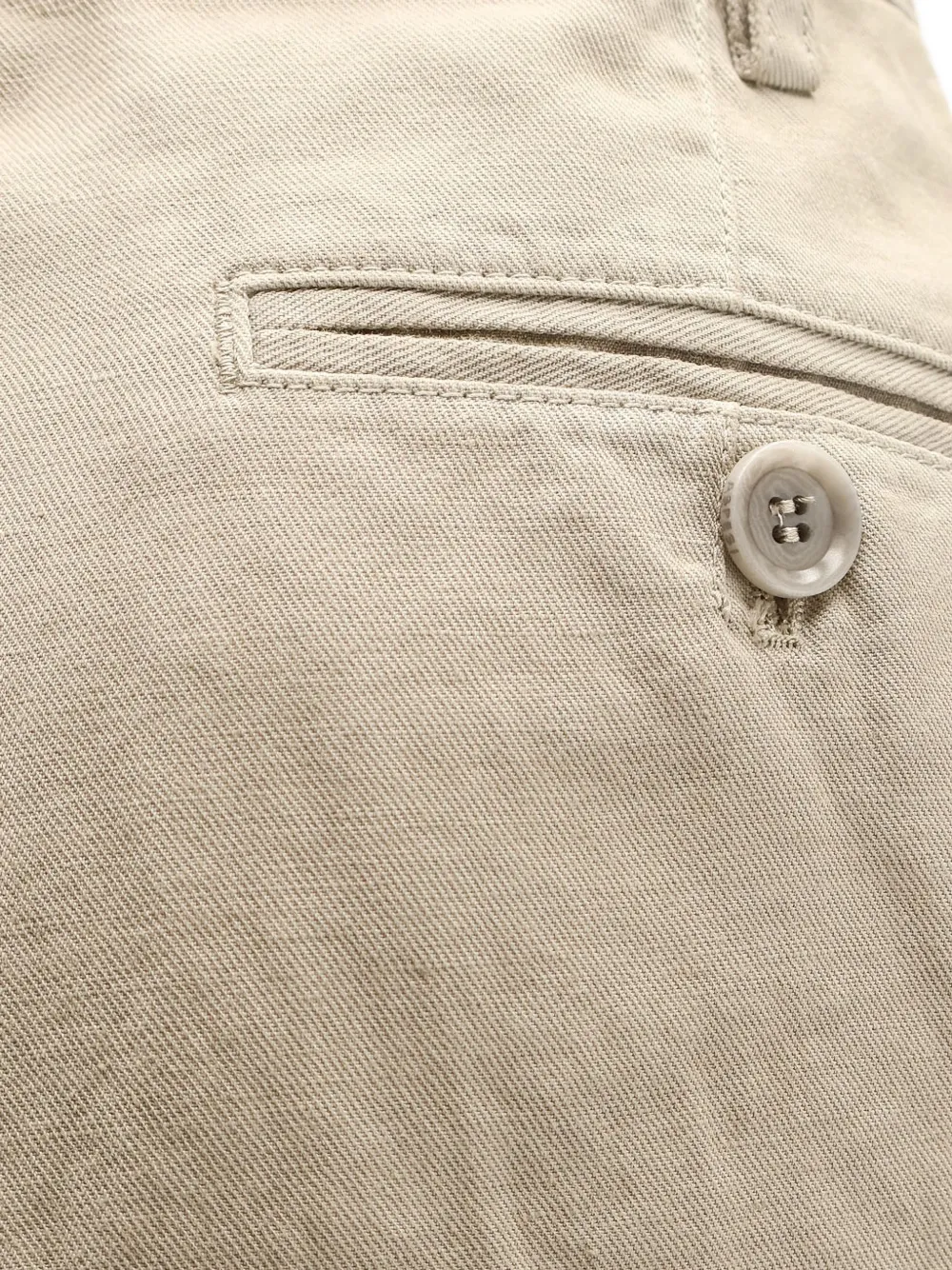 ASPESI Geplooide shorts Beige