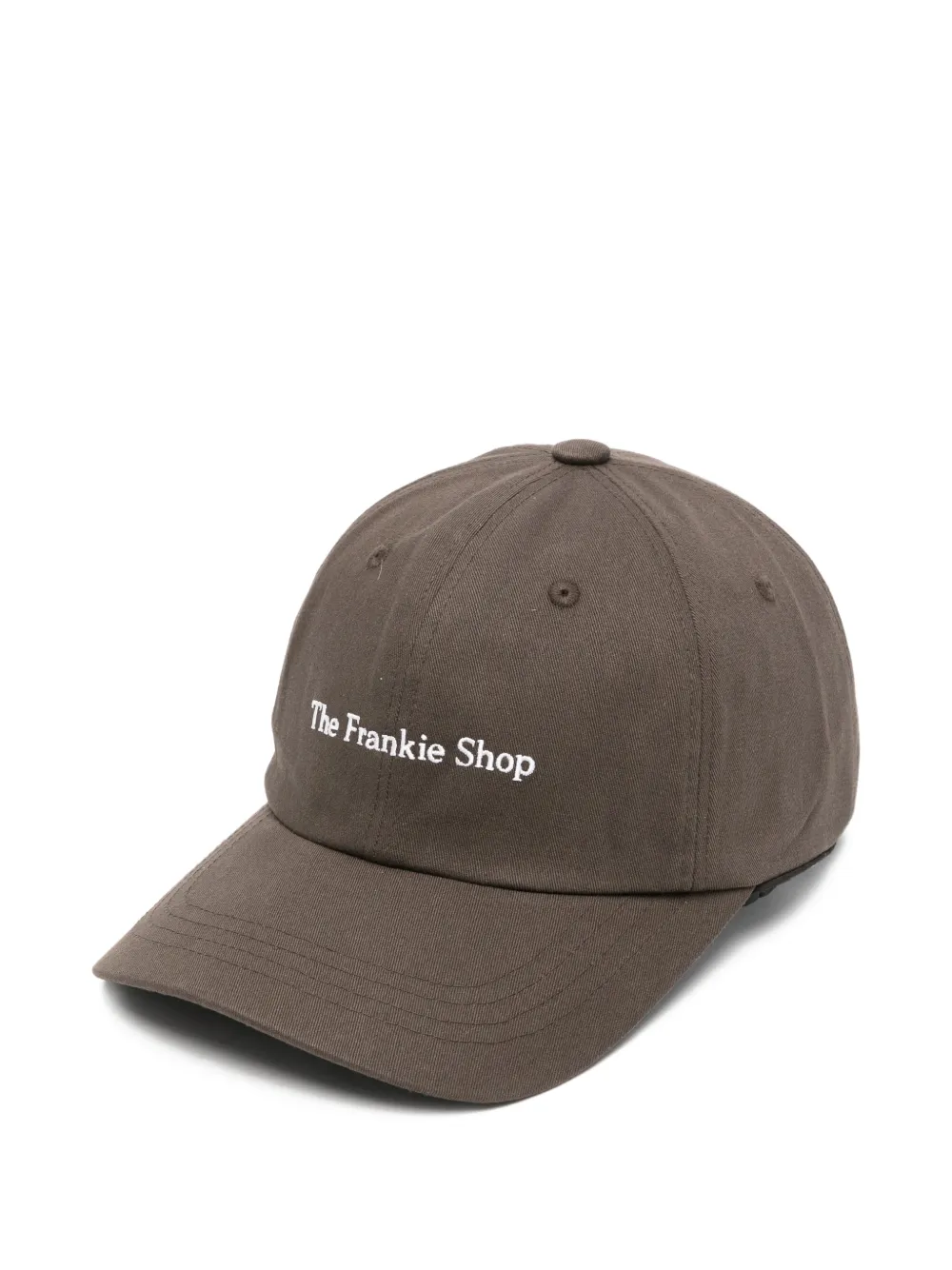The Frankie Shop logo-embroidered baseball cap - Marrone