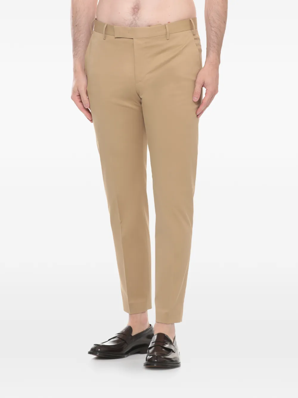 PT Torino Geplooide pantalon Beige