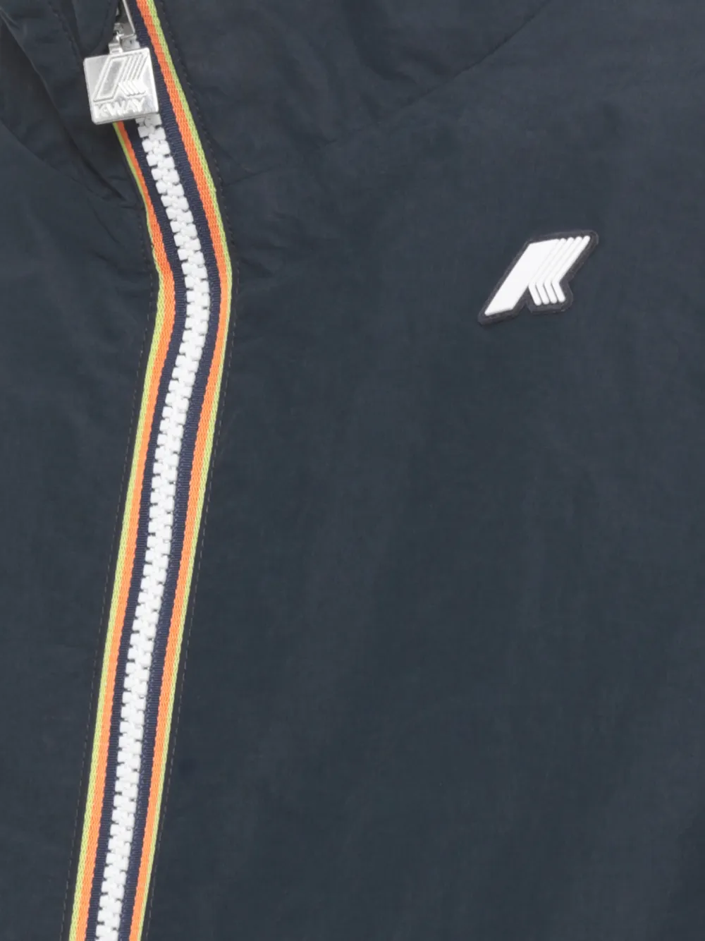 K-Way Arsene omkeerbaar jack met logopatch Blauw
