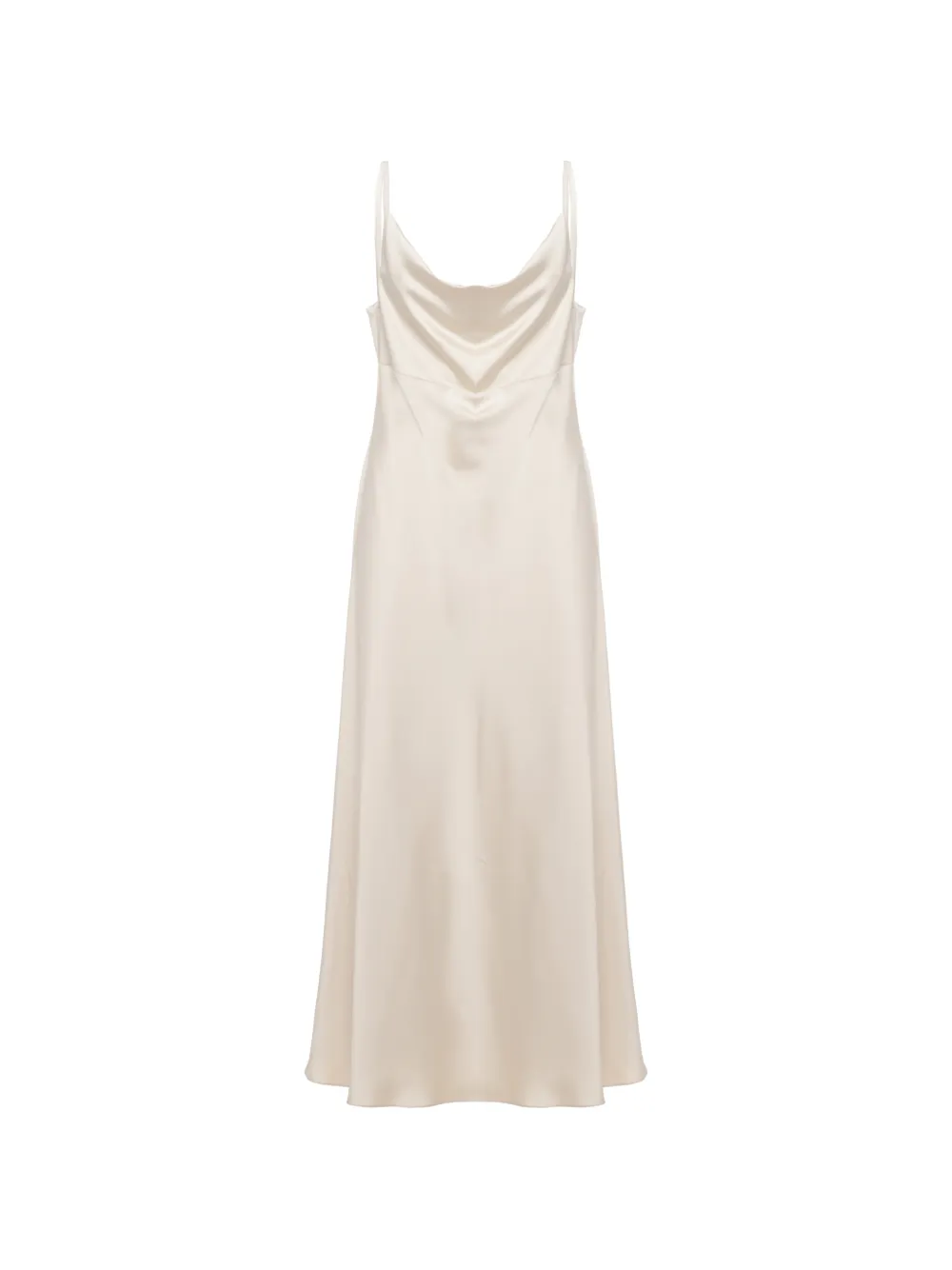D.Exterior cowl-neck maxi dress - Weiß