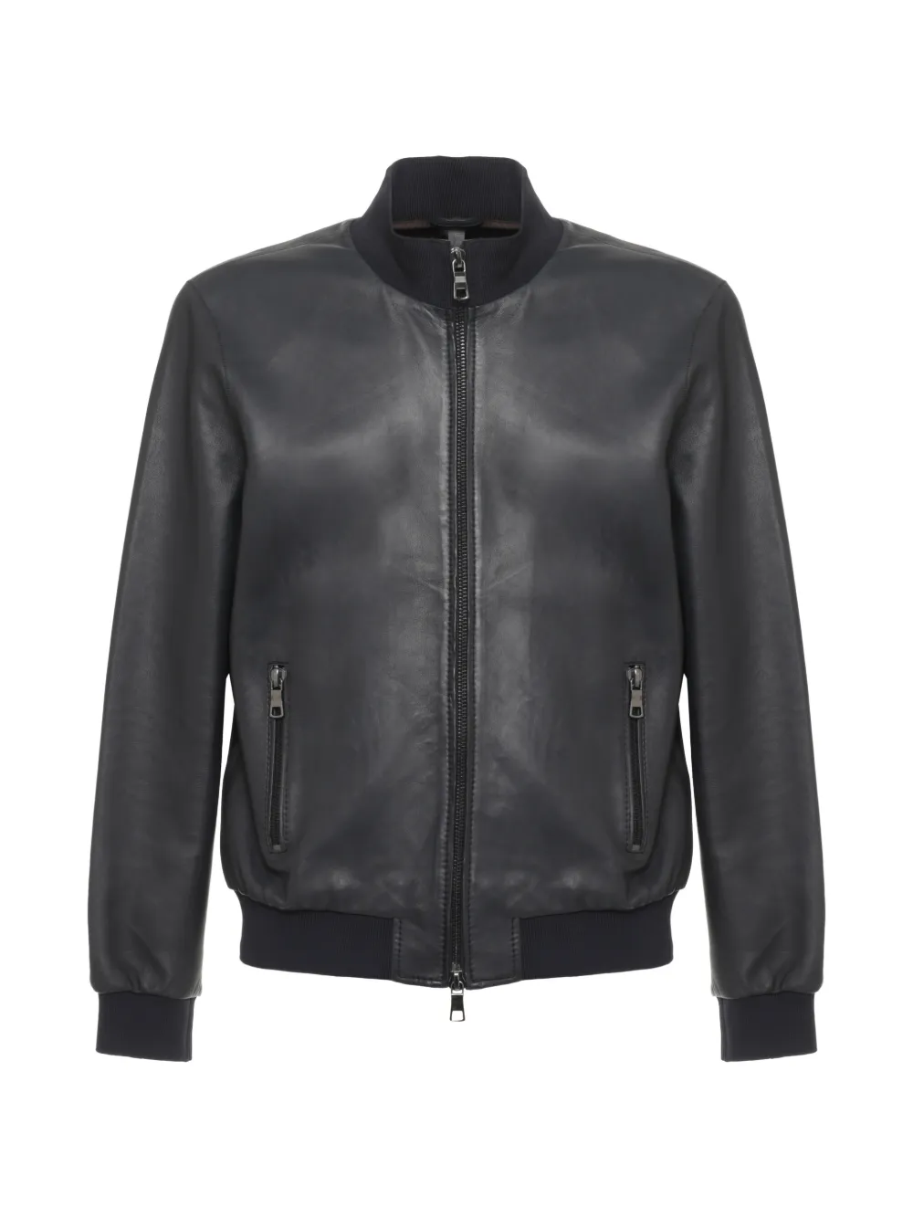 THE JACK LEATHERS Derek Lederjacke - Schwarz