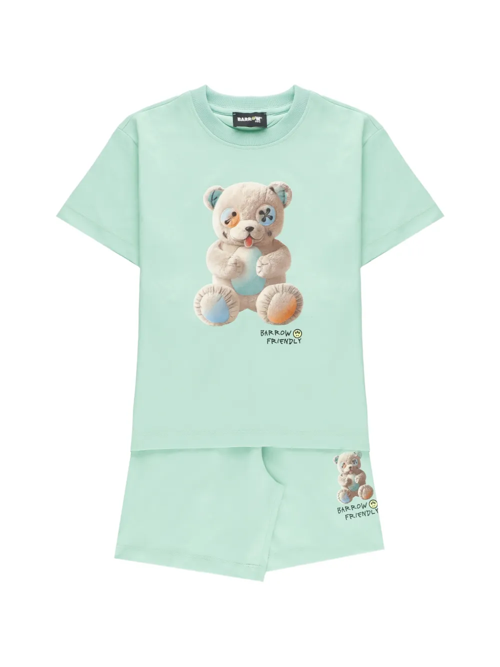 Barrow kids Short-Set mit Print - Grün