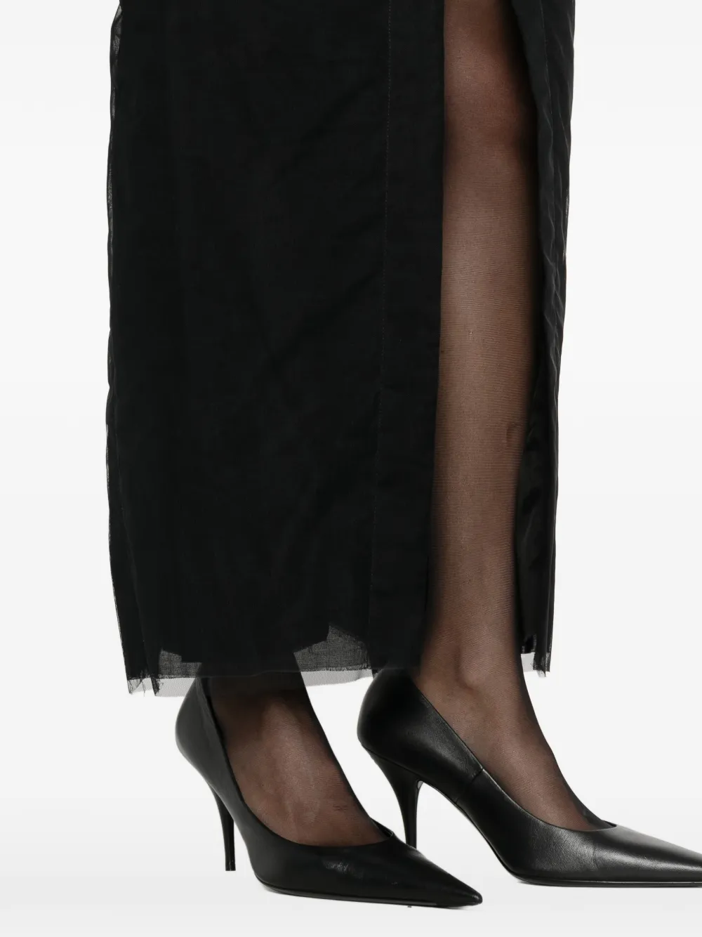 Rick Owens Maxi-rok met ritssluiting Zwart