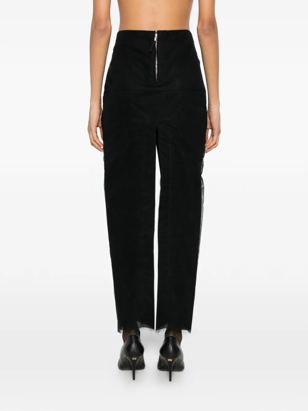 Rick Owens Maxi-rok met ritssluiting Zwart
