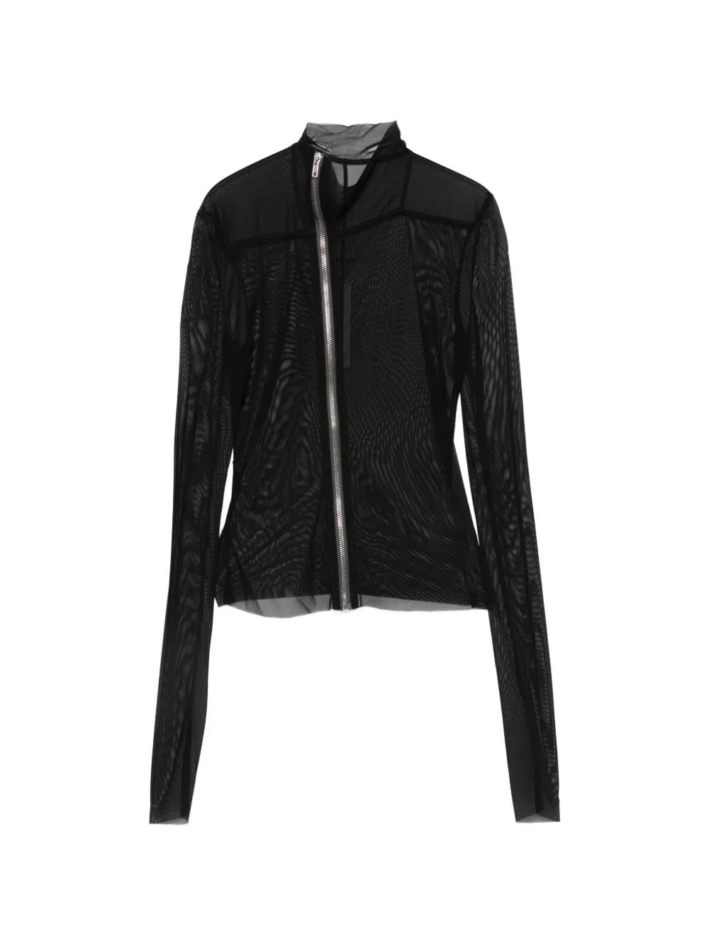 Rick Owens asymmetric-zip top - Nero