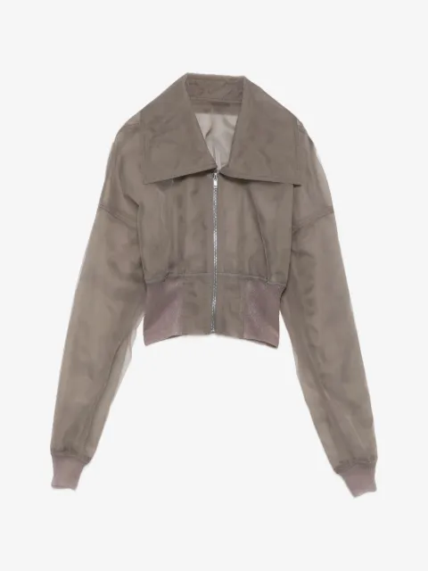 Rick Owens sheer-finish cropped jacket