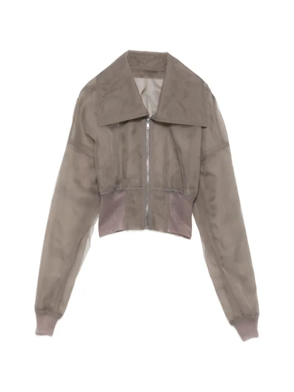 Rick Owens シアークロップドジャケット | グレー | FARFETCH JP