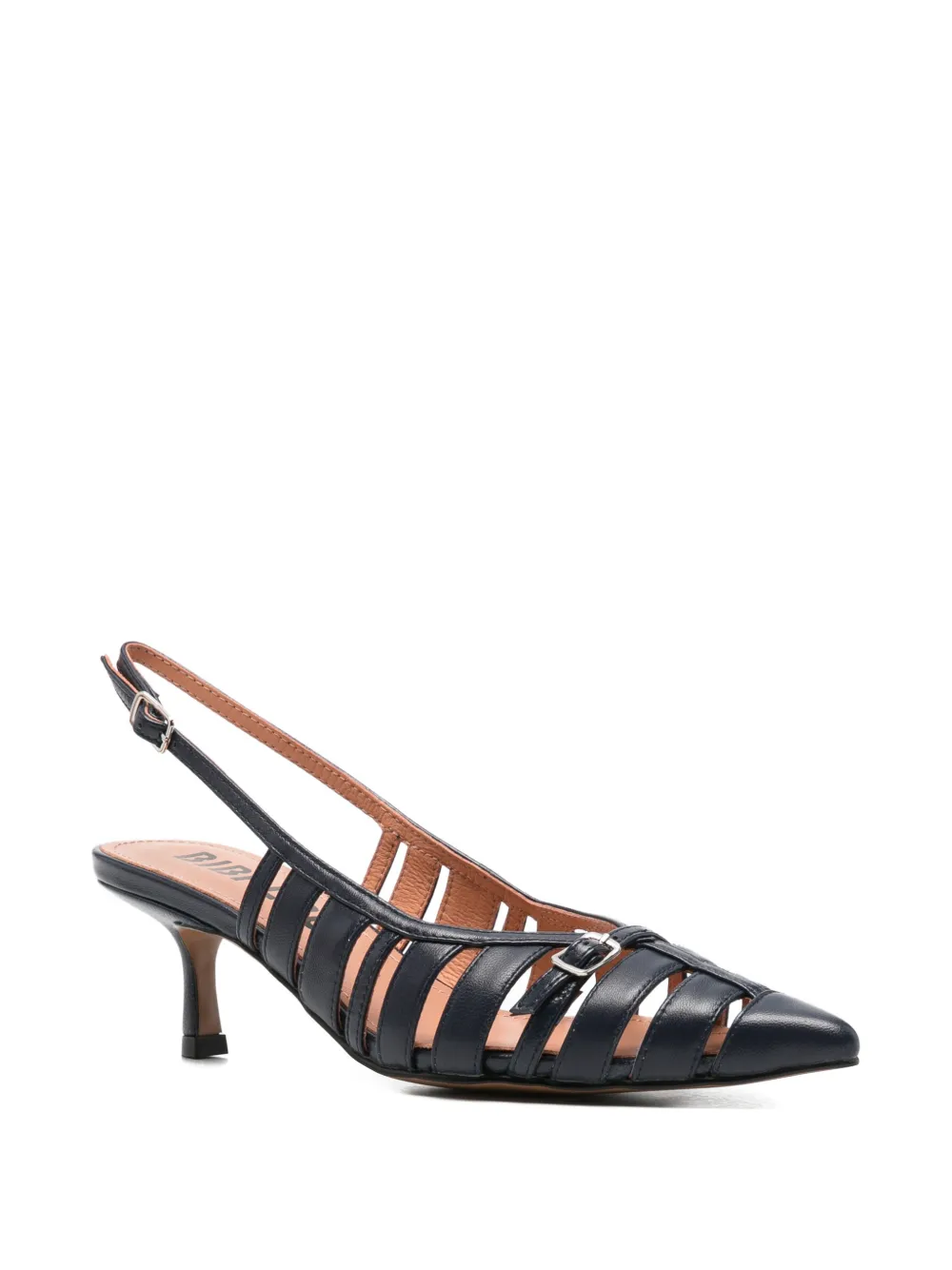 Bibi Lou Ali buckle leather pumps Blauw