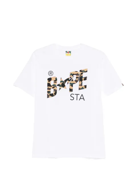 A BATHING APE® round-neck logo-print T-shirt