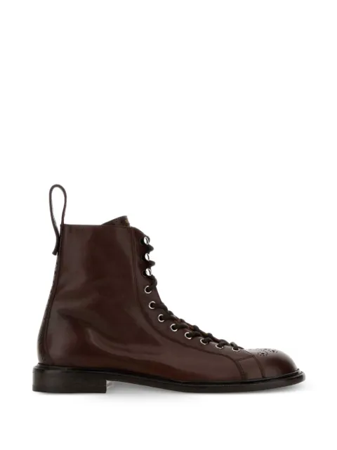 Versace Billy lace-up leather boots