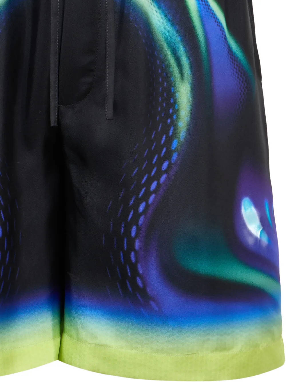 Casablanca Shorts met trekkoordtaille en print Zwart
