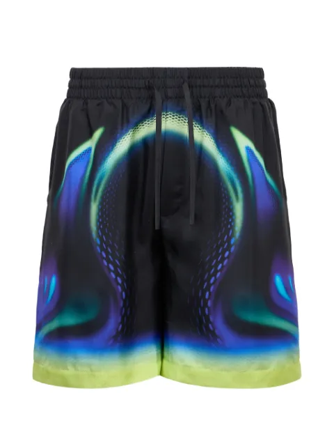 Casablanca drawstring-waist print shorts