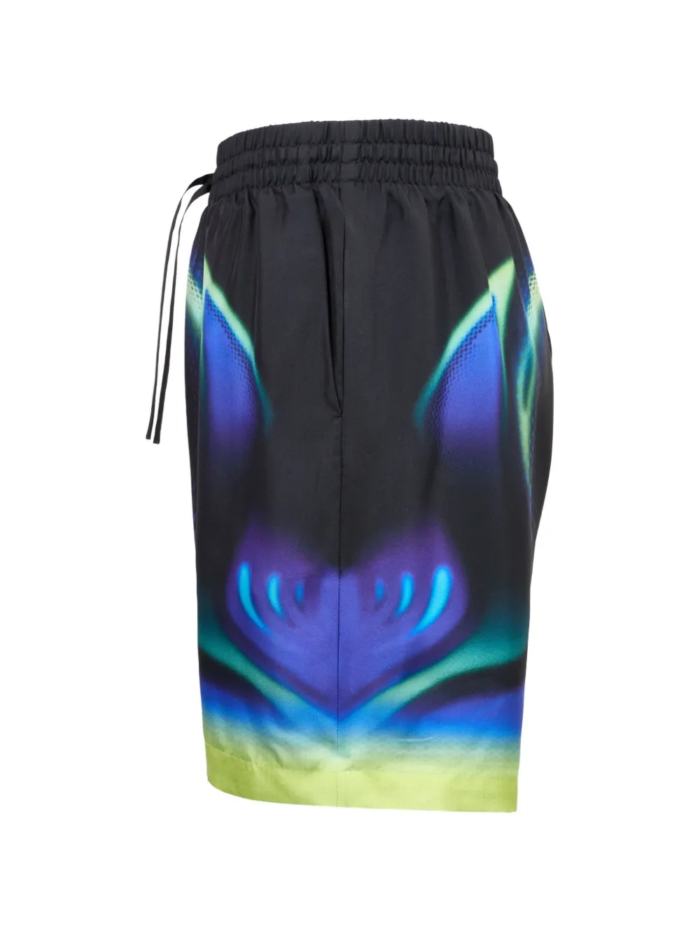 Casablanca Shorts met trekkoordtaille en print Zwart