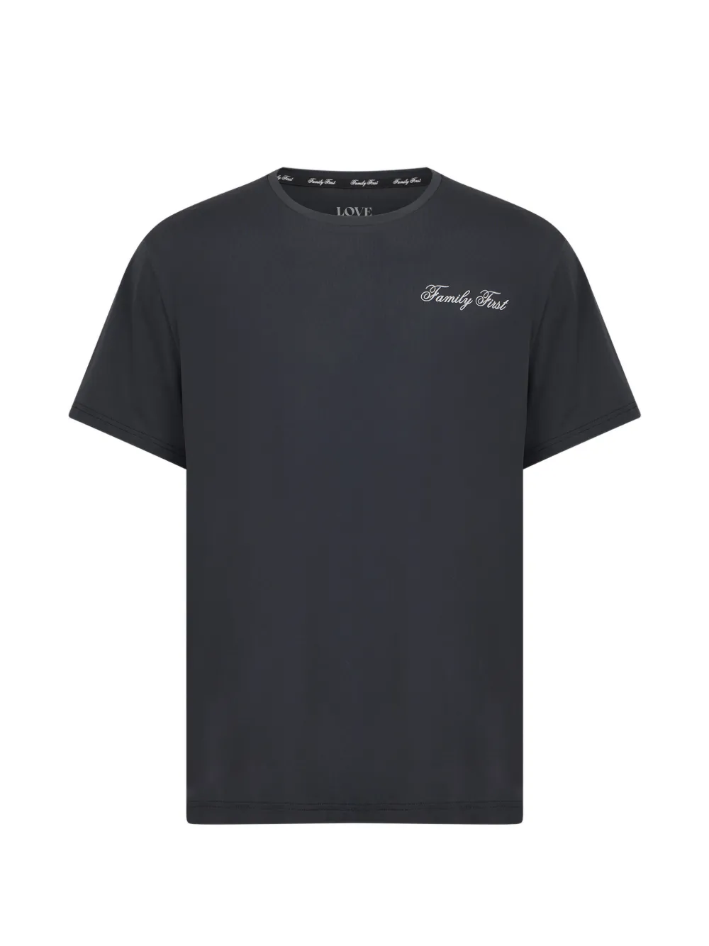 Family First crew-neck T-shirt - Schwarz