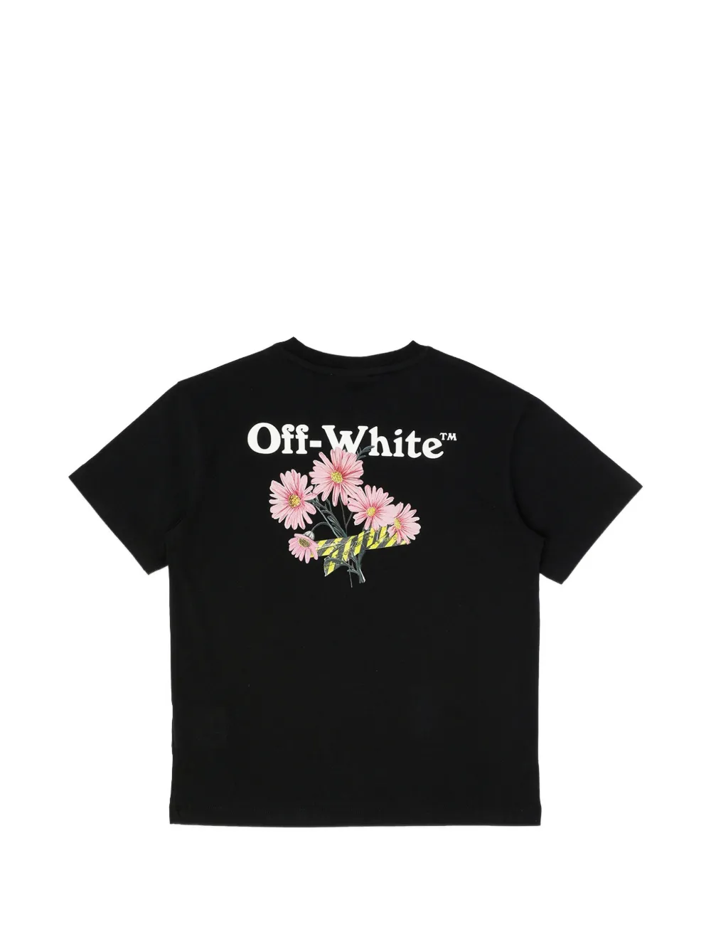 Off-White Kids Daisy Tape T-shirt Zwart
