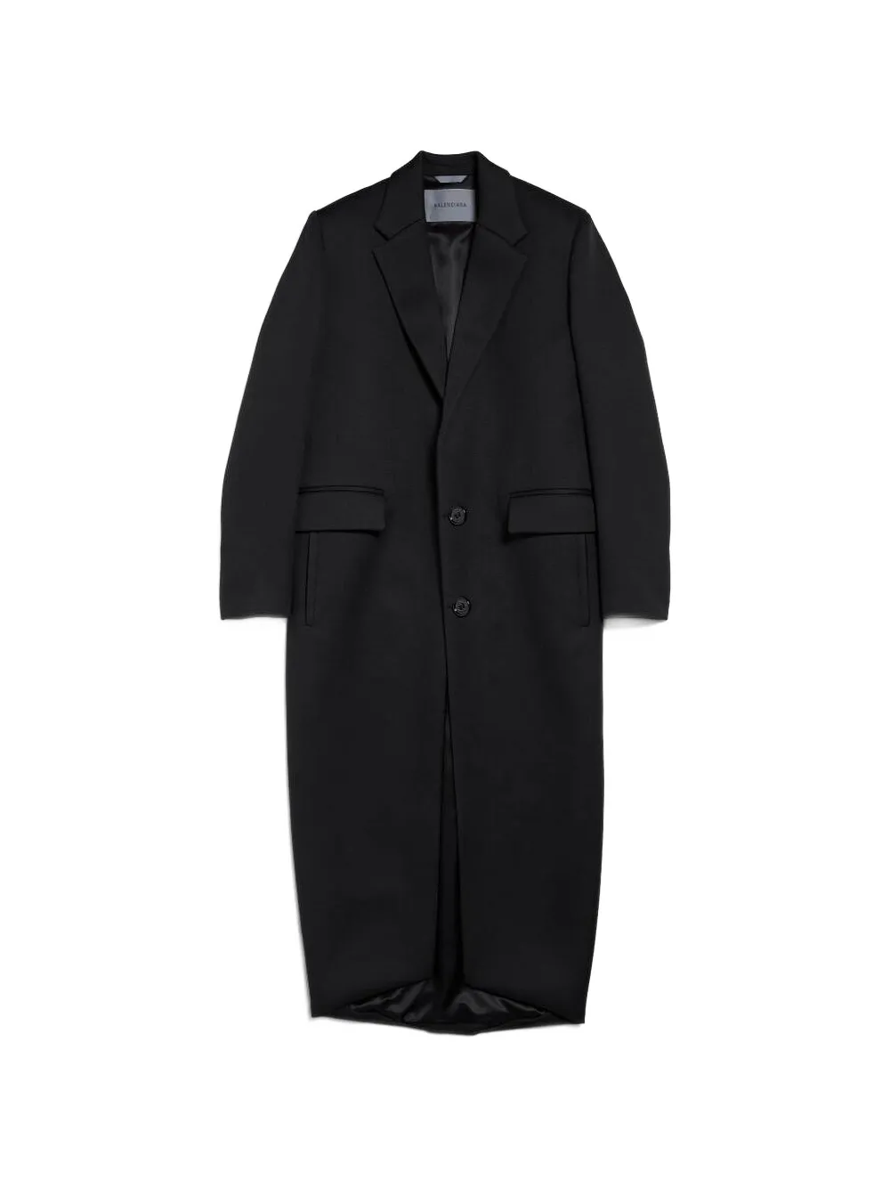 Balenciaga Cappotto monopetto in lana - Nero