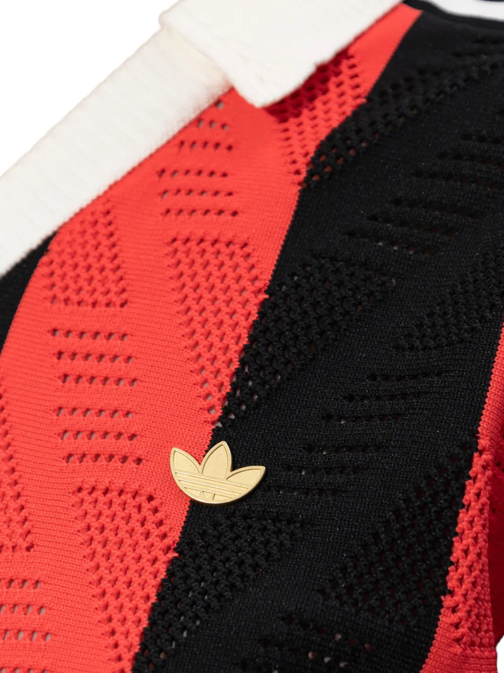 adidas Gestreept T-shirt Rood